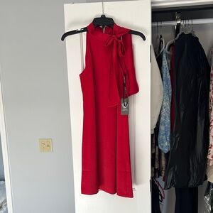 Vince Camuto Vibrant Red Midi Dress